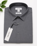 Premium Slim Fit Cotton Shirt — Charcoal Grey